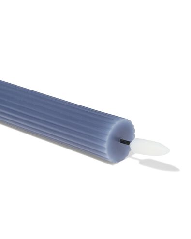 Bougie LED d'int&eacute;rieur ⌀2,3 x 29 cm, bleu - 13550120 - HEMA