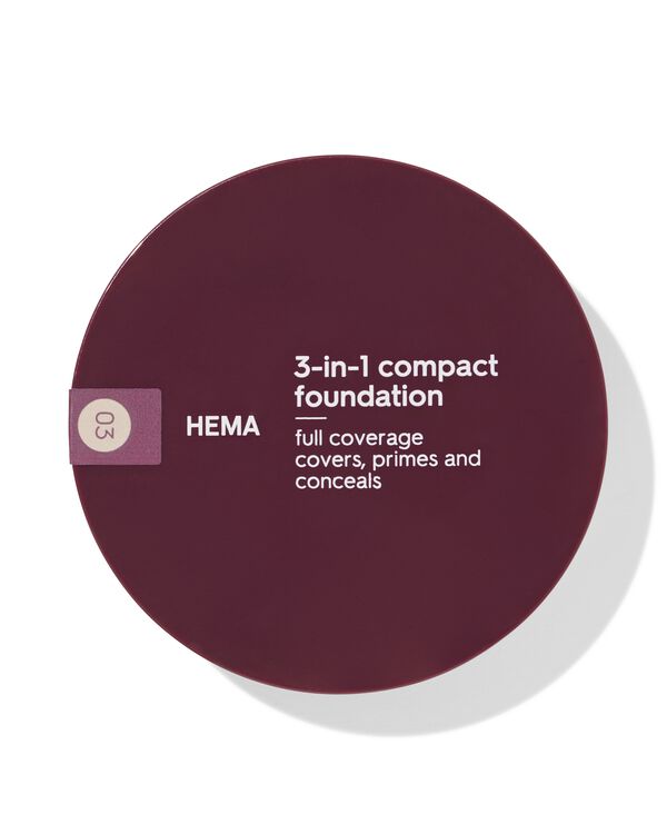fond de teint compact 3-en-1 03 - 11290458 - HEMA
