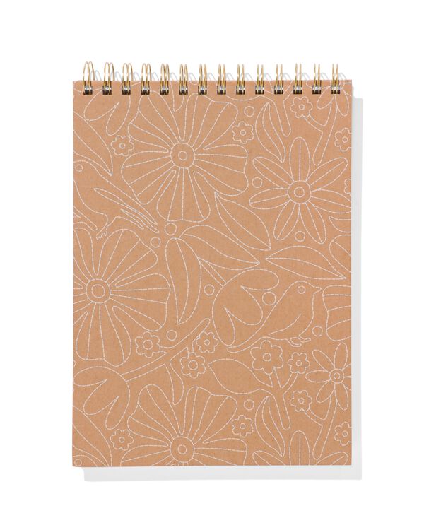 carnet &agrave; croquis avec spirale 25.4x18.6 vierge - 14170112 - HEMA