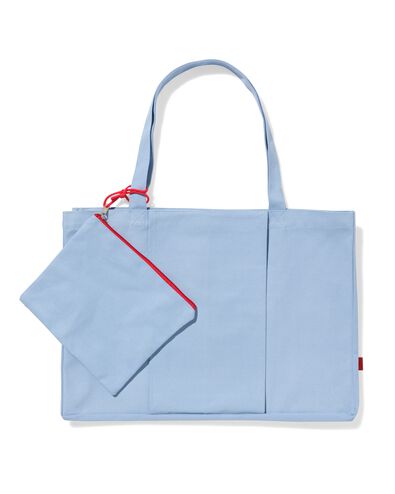 strandtas lichtblauw - 41830309 - HEMA