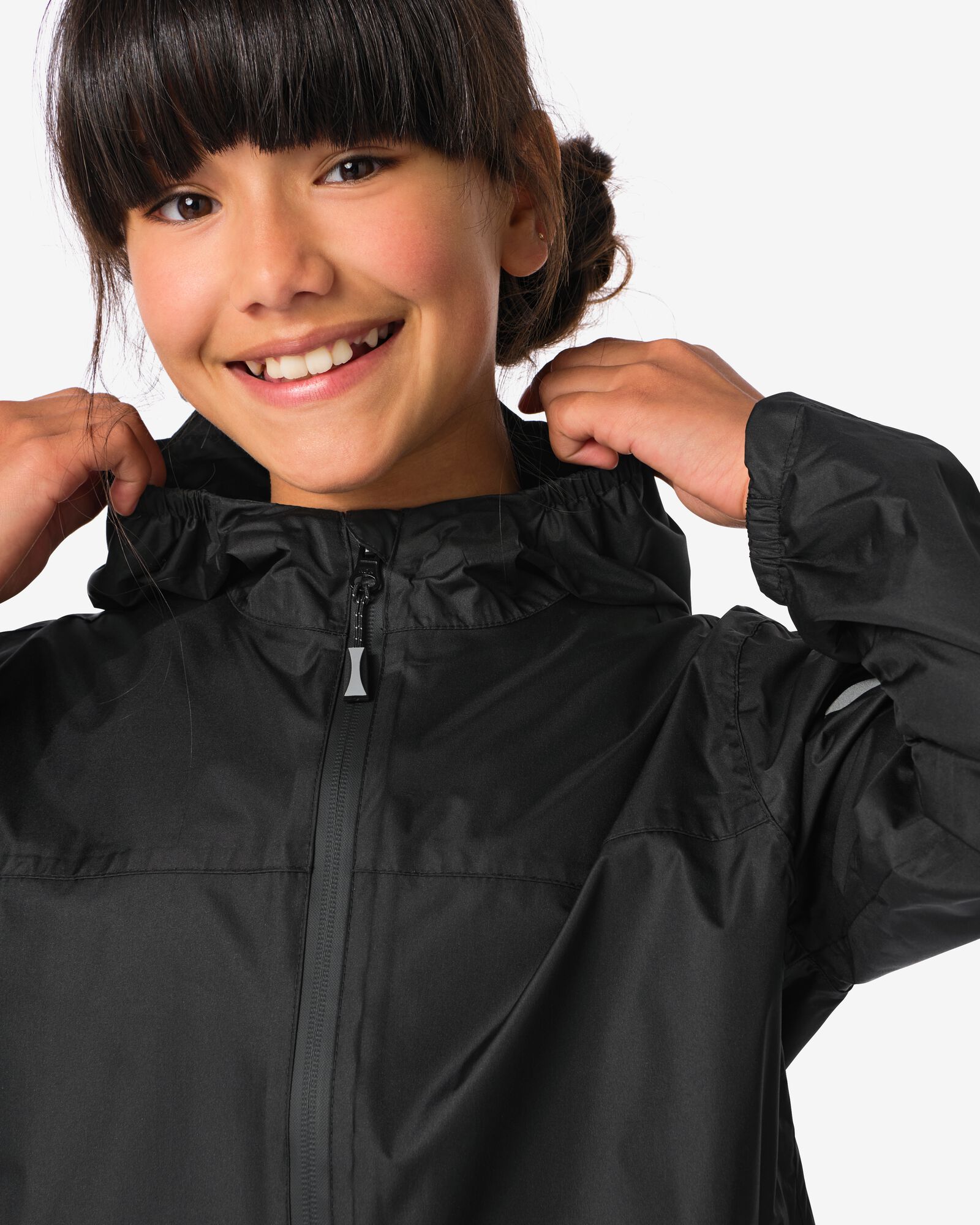 regenjas voor kinderen lichtgewicht  zwart - 18440160BLACK - HEMA