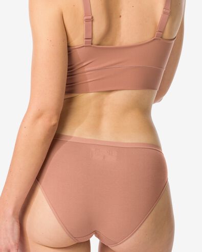 slip femme confort parfait coton marron clair - 19611424LIGHTBROWN - HEMA