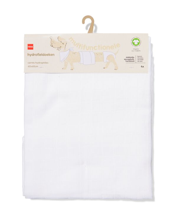 4-pak hydrofieldoeken  60x60 cm - 33345930 - HEMA