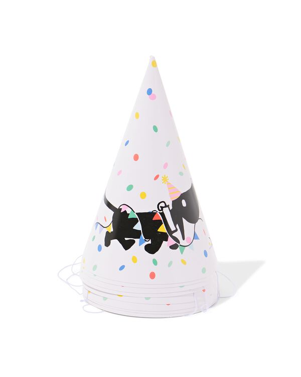 chapeaux de f&ecirc;te Takkie et Siepie - 8 pi&egrave;ces - 14250410 - HEMA