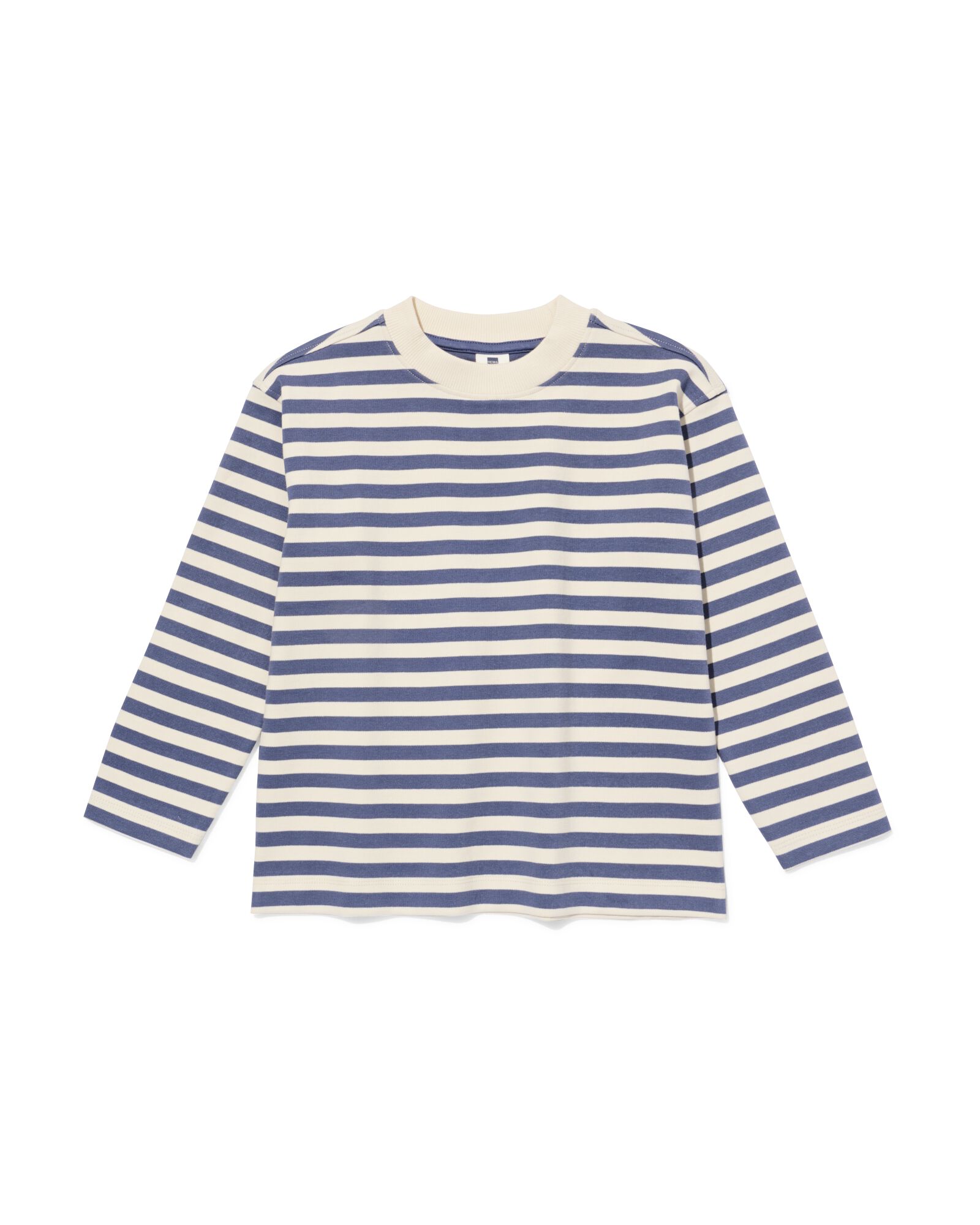 t-shirt enfant rayures bleu - 30711901BLUE - HEMA