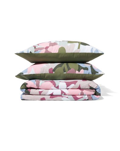 housse de couette coton doux 200x200/220 flora - 5790083 - HEMA