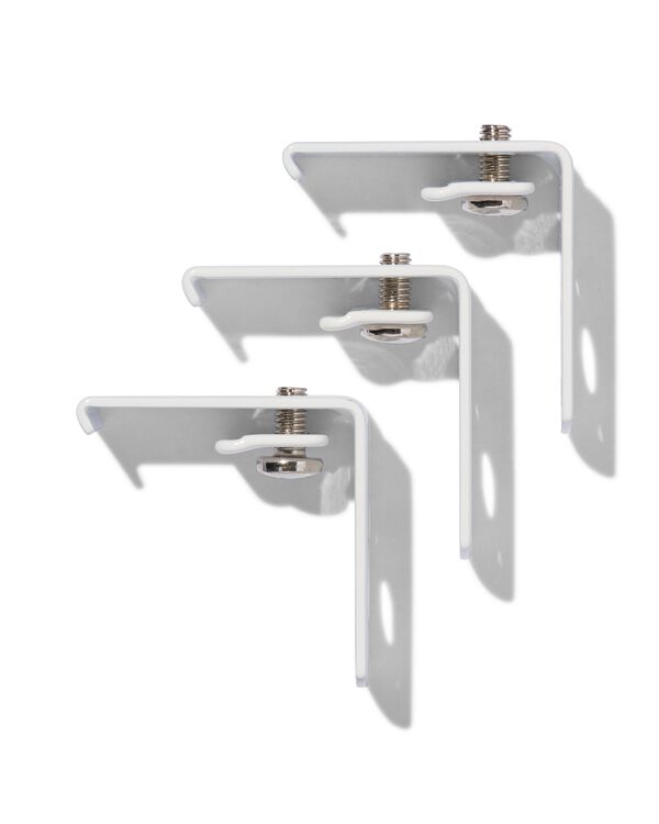 3 supports 3 cm rails rideaux en U - 7501010 - HEMA