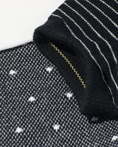 5 paires de socquettes femme avec coton noir noir - 1000028896 - HEMA