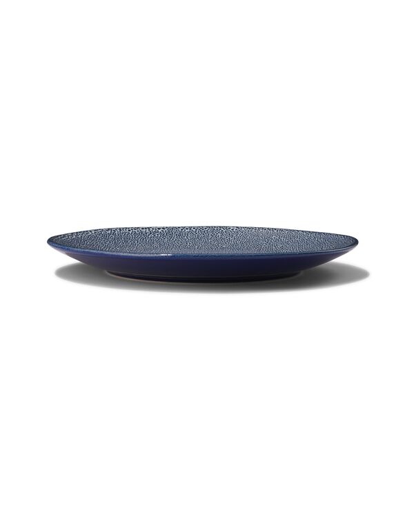 Speiseteller Porto, 26 cm, reaktive Glasur, weiß/blau - 9602250 - HEMA