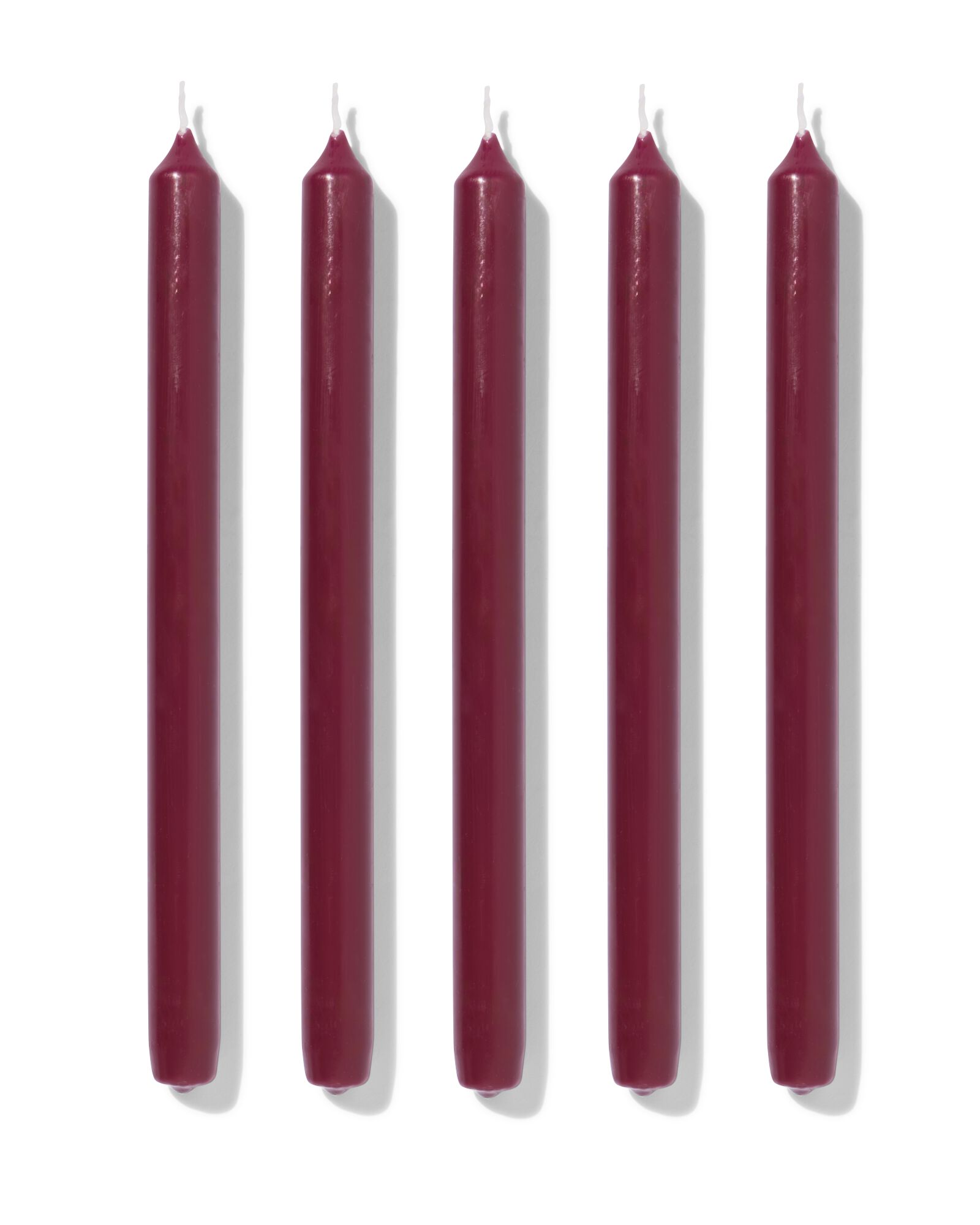 12 bougies longues &Oslash;2.2x29 rouge fonc&eacute;&nbsp; donkerrood 2,2 x 29 - 13503286 - HEMA