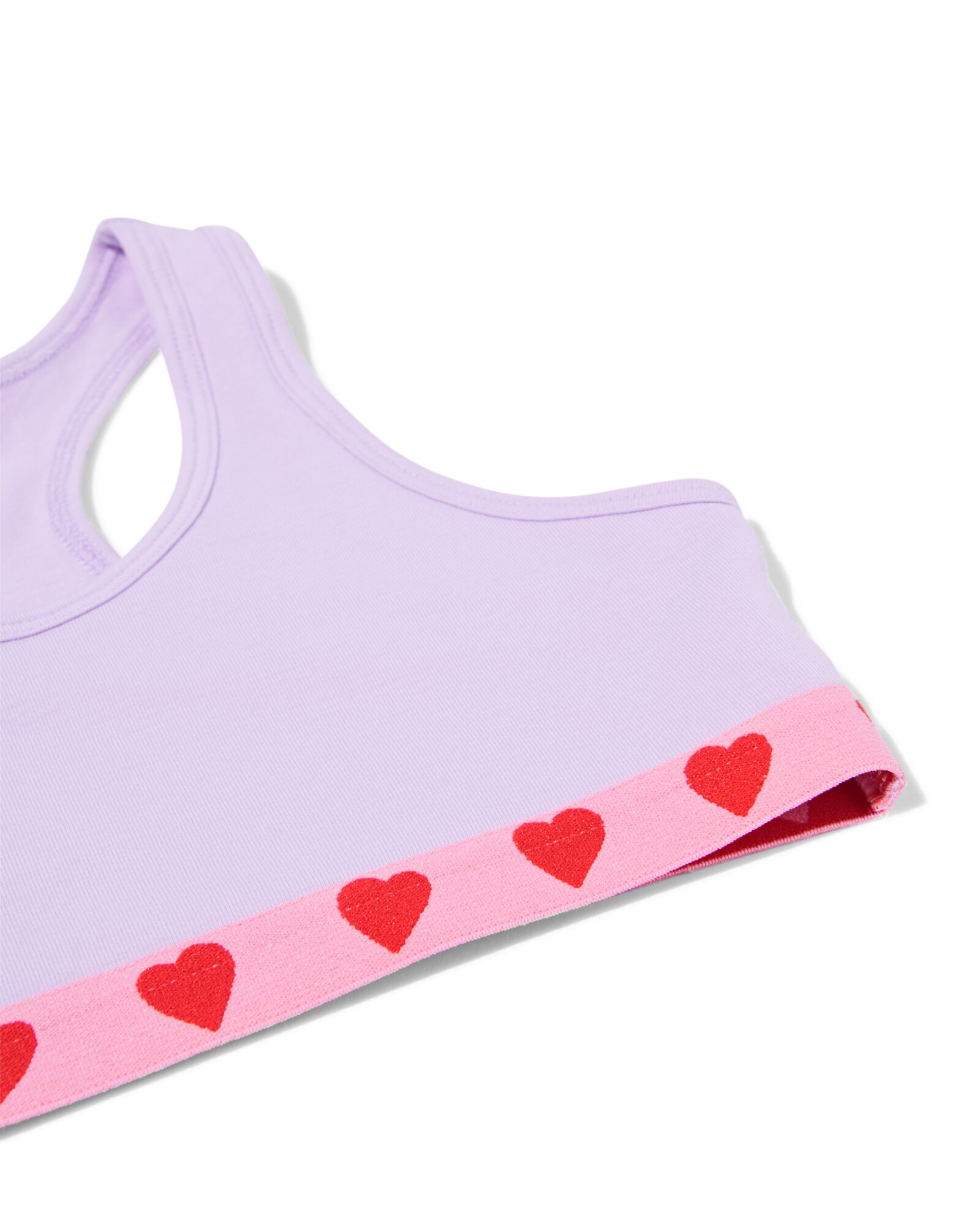crop tops enfant petits c&oelig;urs - Lot de 2 rose rose - 19301860PINK - HEMA