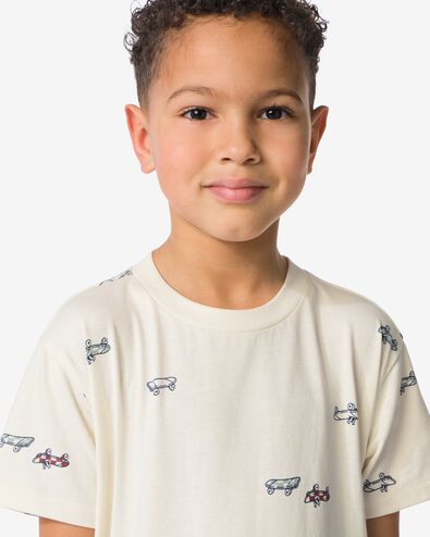 t-shirt enfant skateboard blanc blanc - 30713207WHITE - HEMA