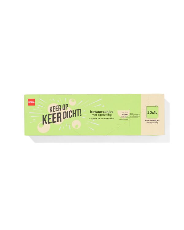 hersluitbare zakjes - 20 stuks - 20510042 - HEMA