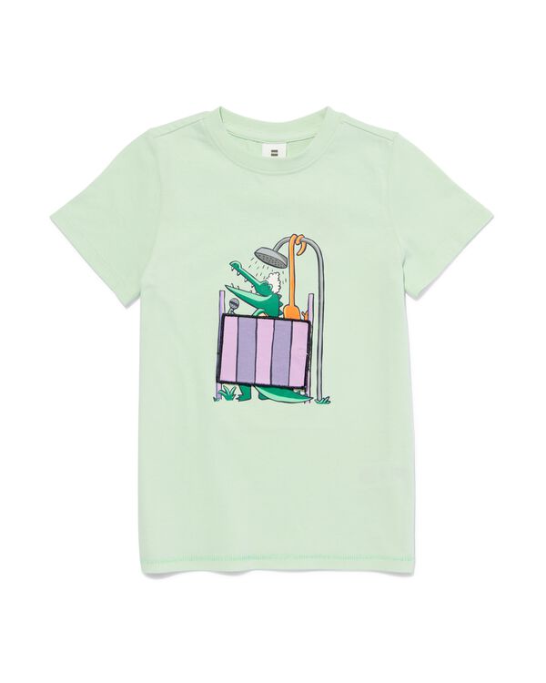 kinder t-shirt met krokodil groen groen - 30783301GREEN - HEMA