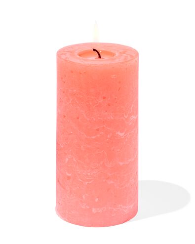 bougies rustiques orange fluorescent orange fluorescent - 2000000050 - HEMA