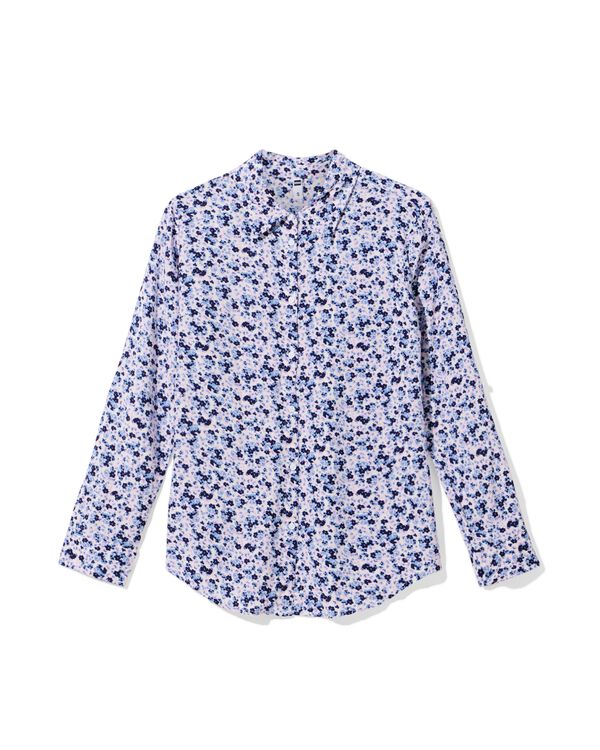 damesblouse Bobbie bloemen wit wit - 36207650WHITE - HEMA