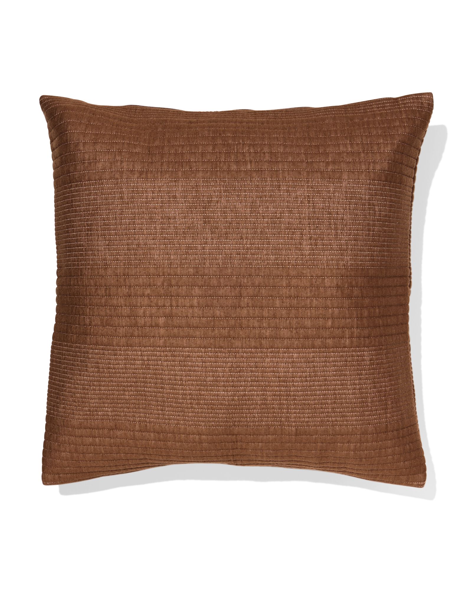 housse de coussin 50x50cm jersey marron - 7325182 - HEMA