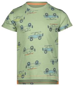 kinder t-shirt auto's lichtgroen lichtgroen - 1000027907 - HEMA