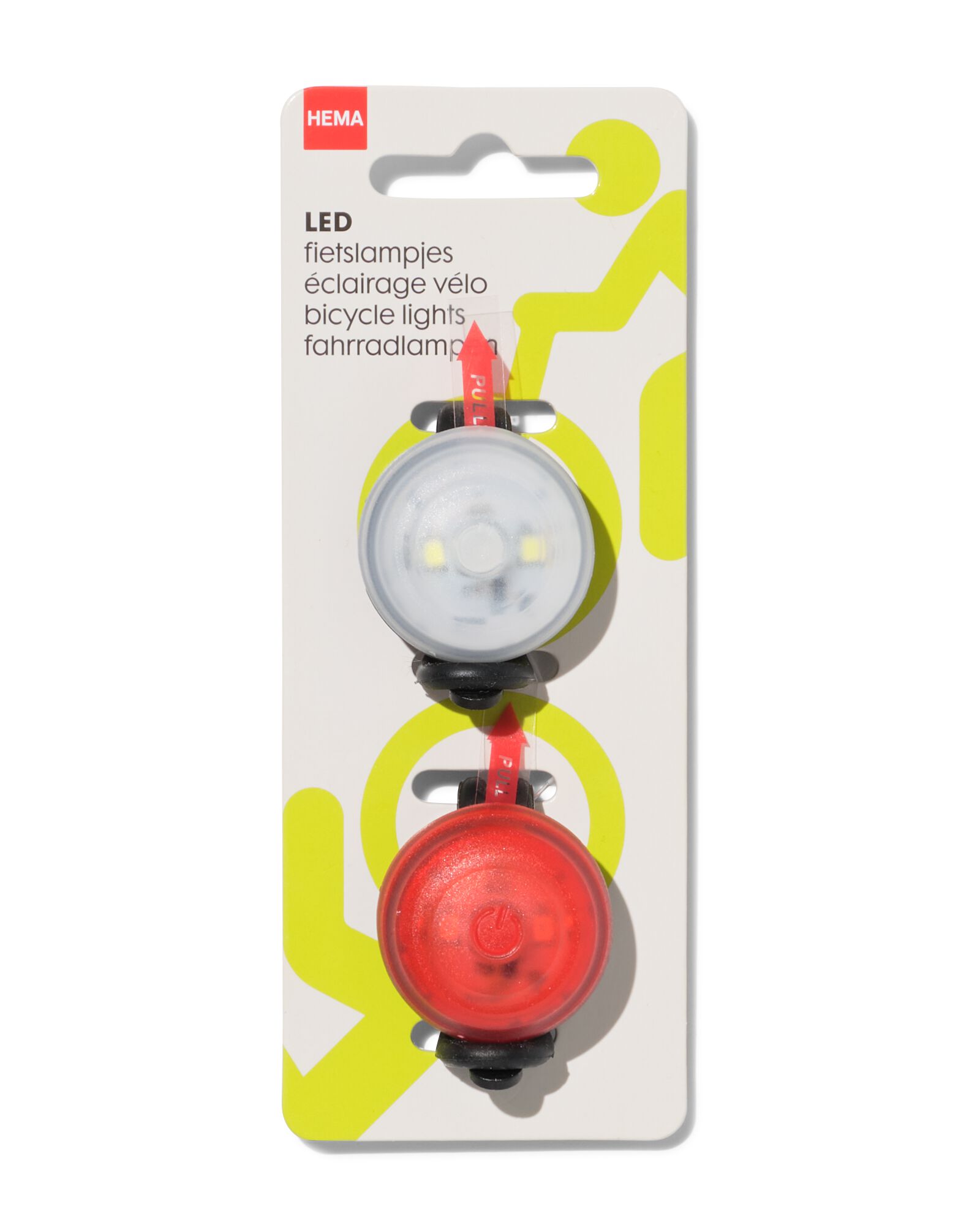 fietslampjes basic zwart - 41150077 - HEMA