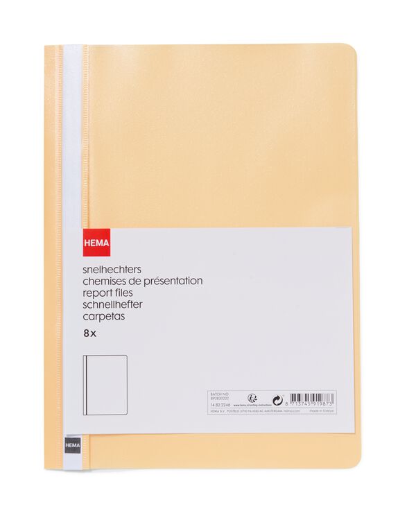 8er-Pack Schnellhefter, DIN A4 - 14822246 - HEMA