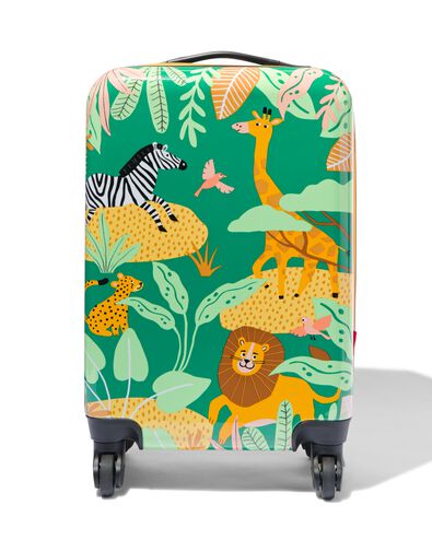 valise avec animaux 55x34x21 vert - 18640027 - HEMA