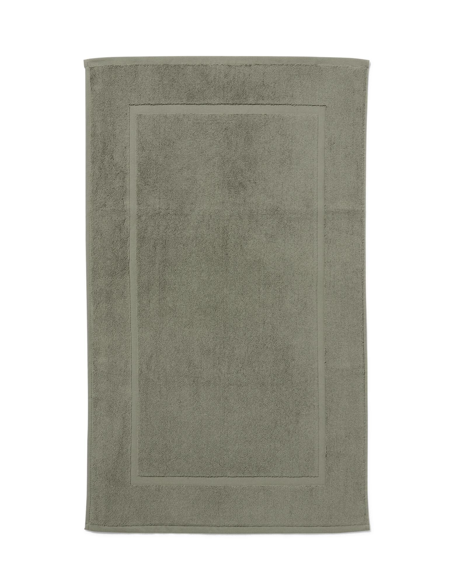 badmat 50x85 zware kwaliteit legergroen - 5245407 - HEMA