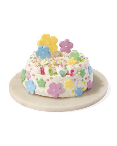 décoration pour gâteau comestible - fleurs - 10280041 - HEMA