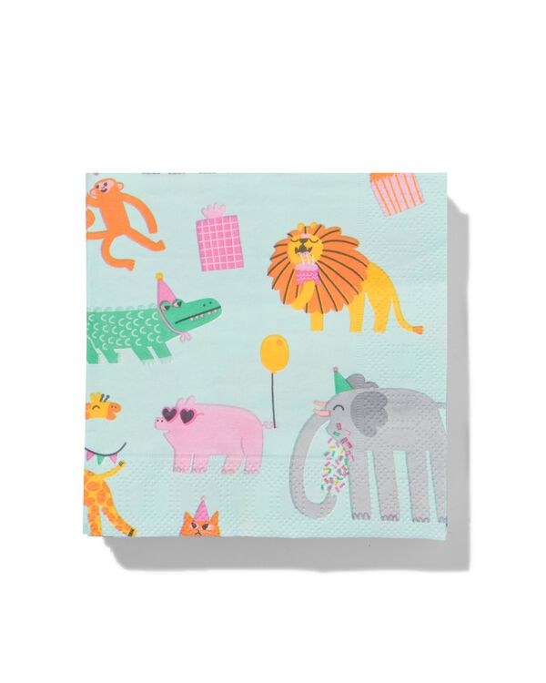 servetten 24x24cm party animal - 14250188 - HEMA