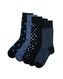 5er-Pack Herren-Socken, Punkte dunkelblau - 1000025310 - HEMA