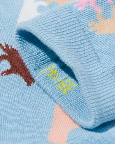 chaussettes avec coton One love bleu 39/42 - 4141142 - HEMA