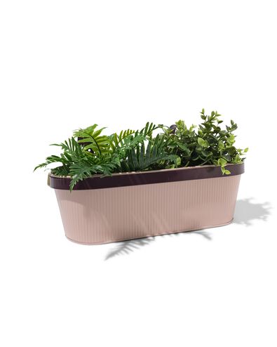 plantenbak balkon 39x13x21cm met haak roze - 41800083 - HEMA