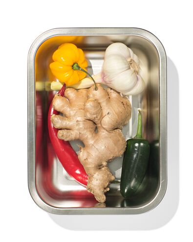 bo&icirc;te de conservation alimentaire et couvercle pick & mix acier inoxydable - L - 2000000497 - HEMA