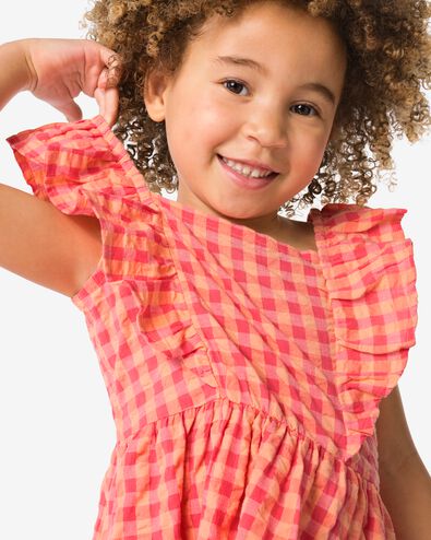 kinderjurk ruiten roze - 30869021PINK - HEMA