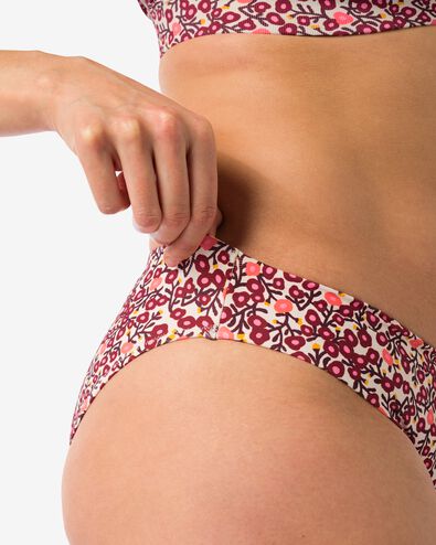 damesbikinibroekje rib bloemen  multi - 22351960MULTI - HEMA