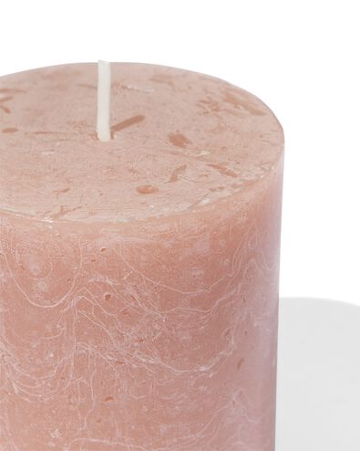 bougies rustiques marron 7 x 8 - 13504007 - HEMA