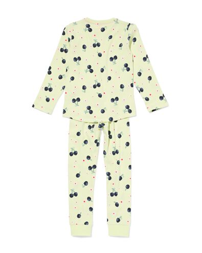 Kinder-Pyjama, gerippt, Kirsche limettengr&uuml;n limettengr&uuml;n - 23090980LIME - HEMA
