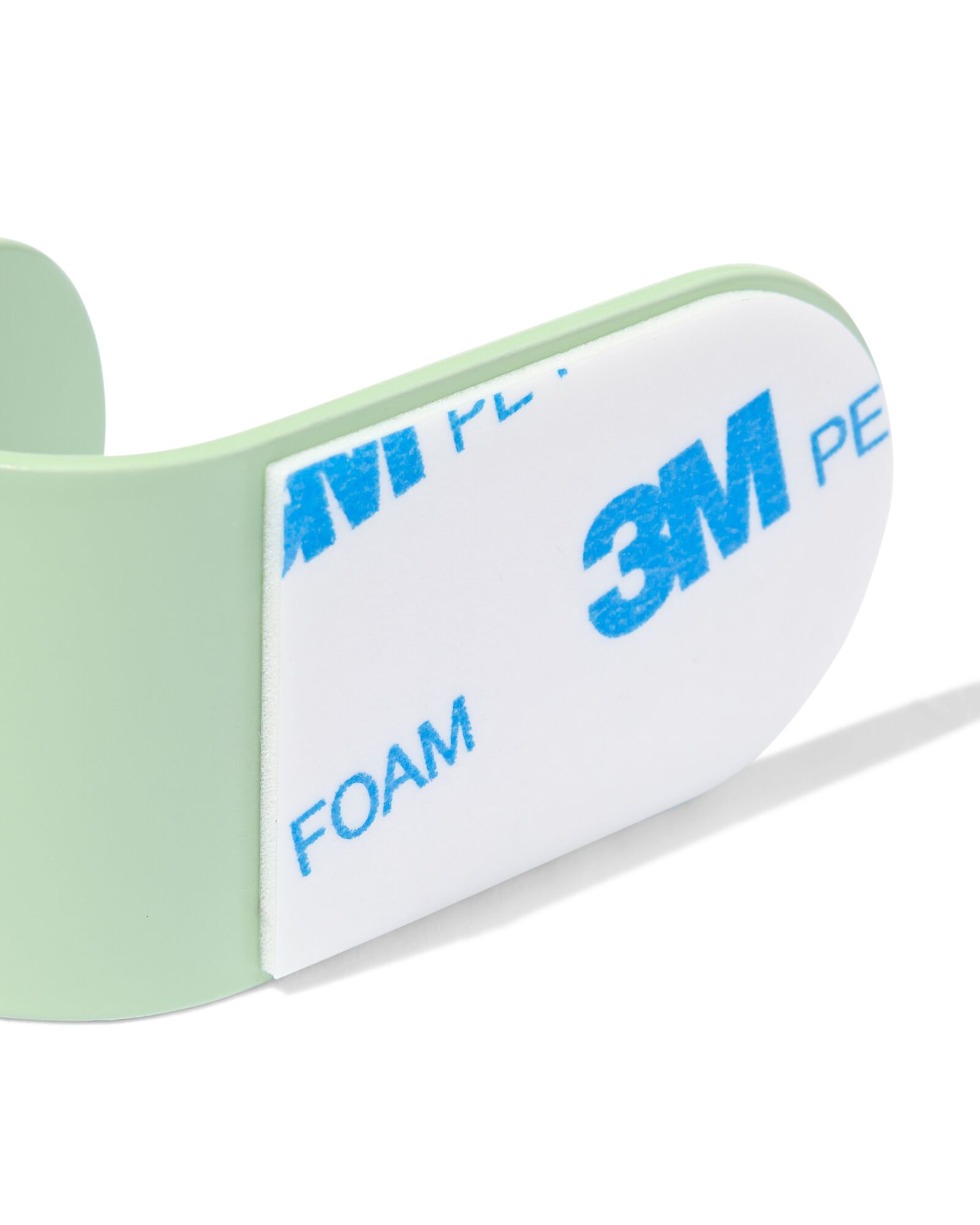 plakhaken 2.5x5cm rvs groen - 2 stuks - 80300184 - HEMA