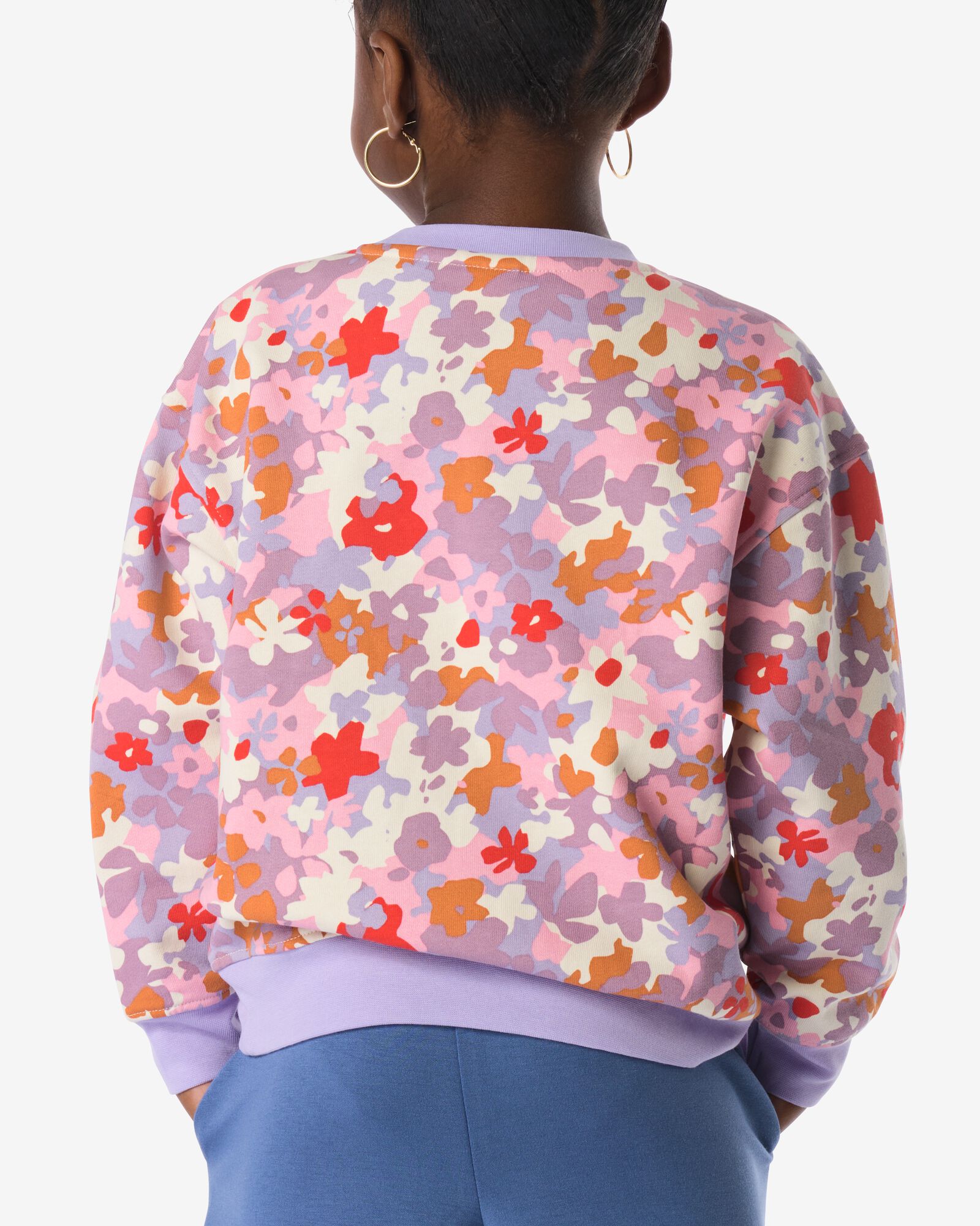kindersweater bloemen lavendel - 30859405LAVENDER - HEMA