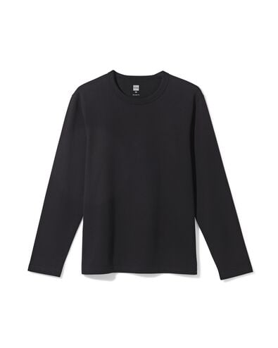 heren T-shirt  zwart zwart - 2101920BLACK - HEMA