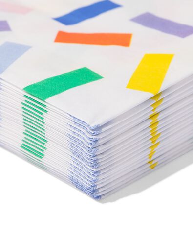 serviettes 24x24cm papier couleur - 20 pi&egrave;ces - 14250328 - HEMA