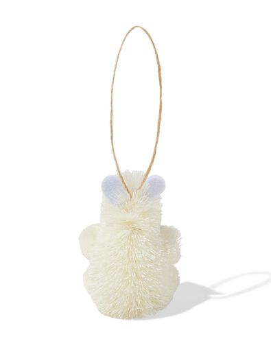 d&eacute;coration de No&euml;l &agrave; suspendre 7,2cm sisal ours polaire - 25100247 - HEMA