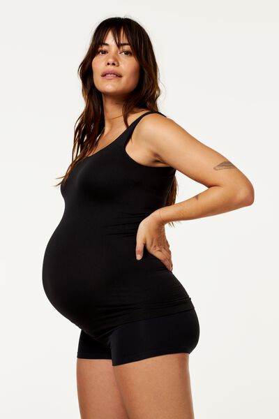 zwangerschapshemd zwart M - 21500222 - HEMA
