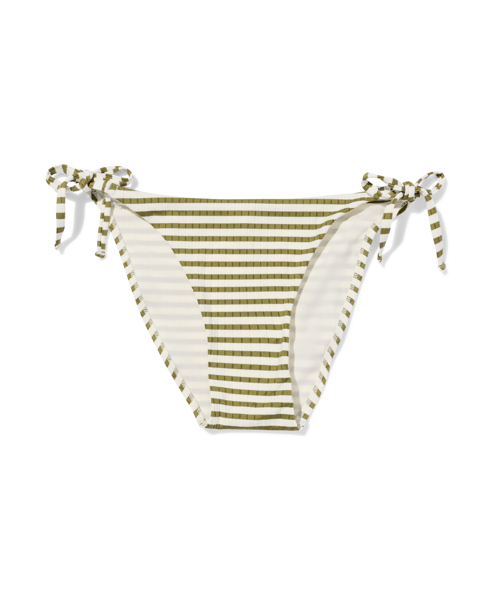 damesbikinibroekje Jacky rib strepen middengroen middengroen - 22360210MIDGREEN - HEMA