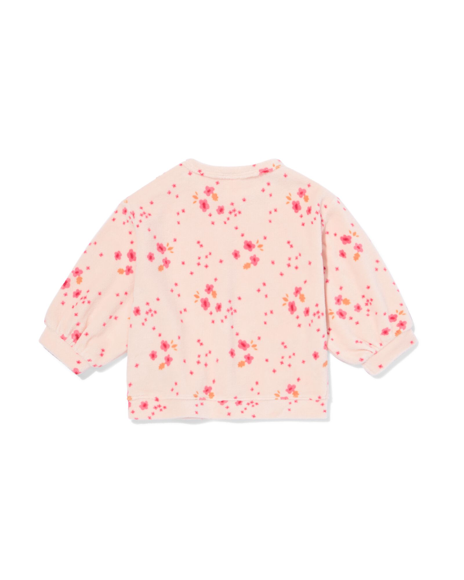 Newborn-Sweater, Velours hellrosa - 33434720LIGHTPINK - HEMA