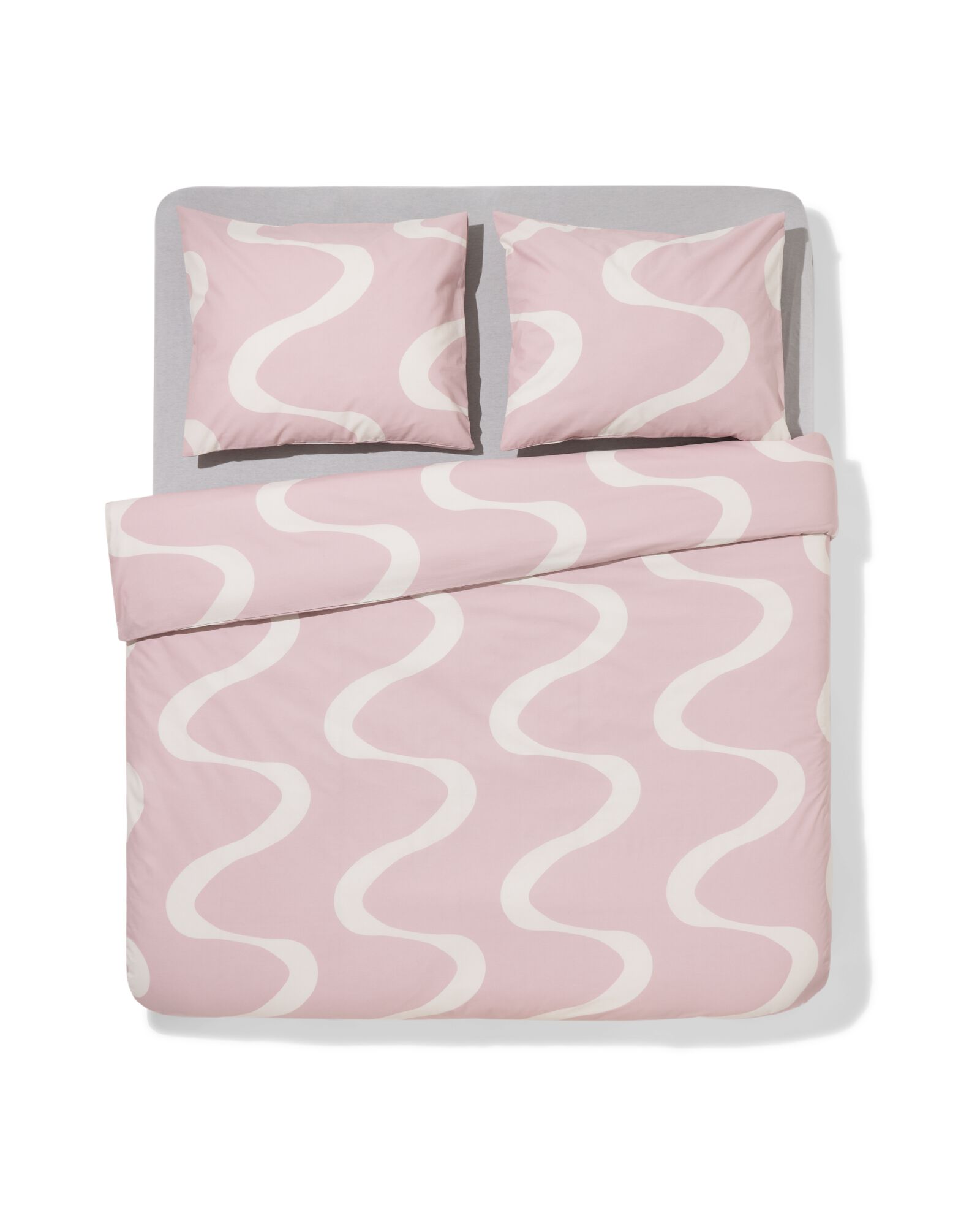 housse de couette 240x200/220 cm coton doux vagues - 5700245 - HEMA