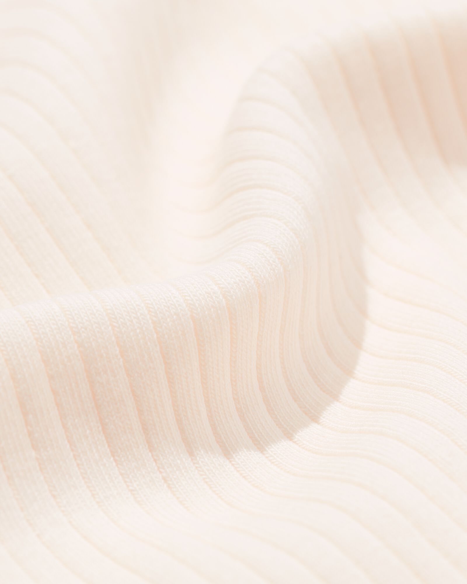 Kinder-T-Shirt gerippt mit Blumen ecru ecru - 30846424ECRU - HEMA