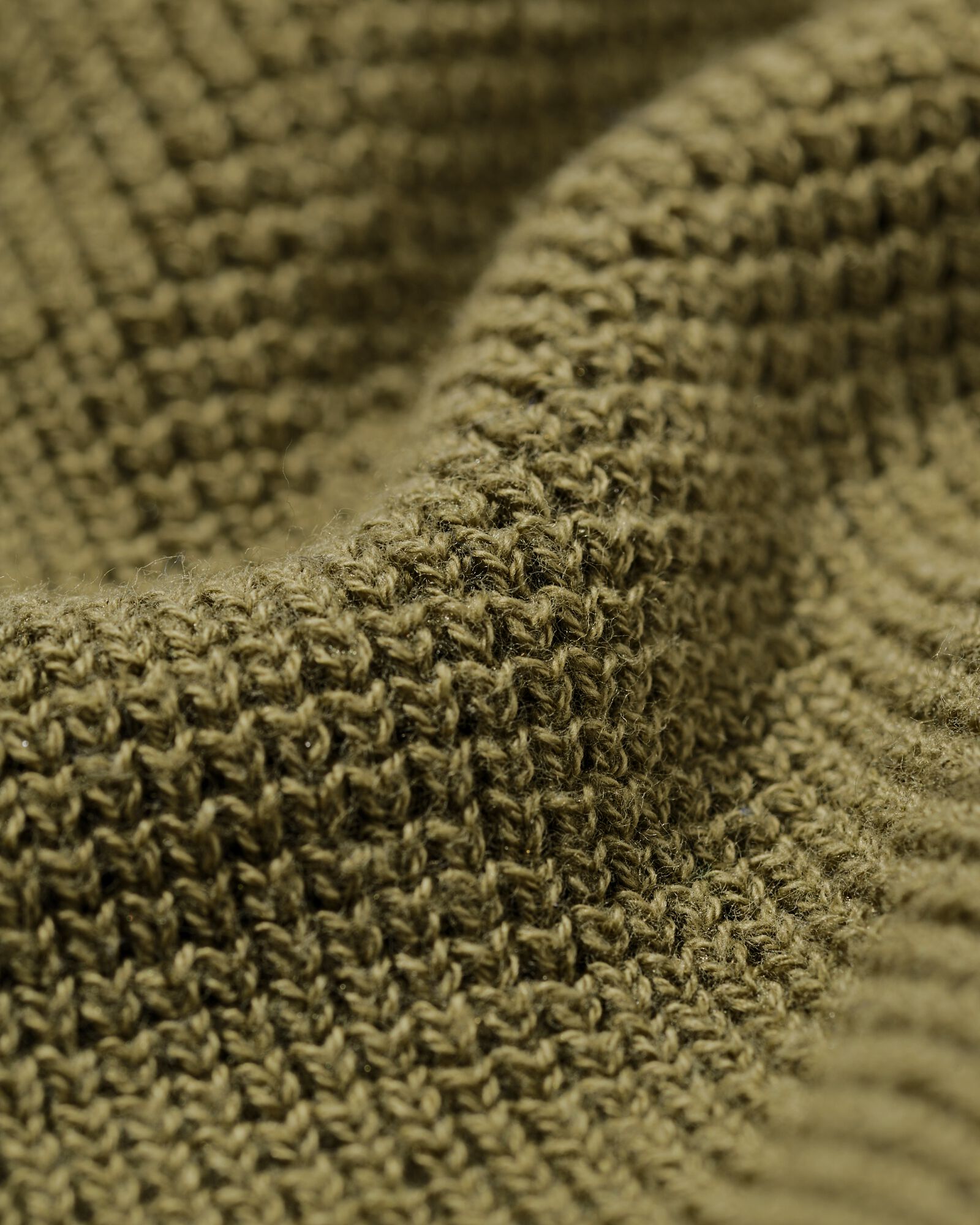 Herrenpullover Lars, Waffelstruktur mittelgr&uuml;n mittelgr&uuml;n - 2140830MIDGREEN - HEMA