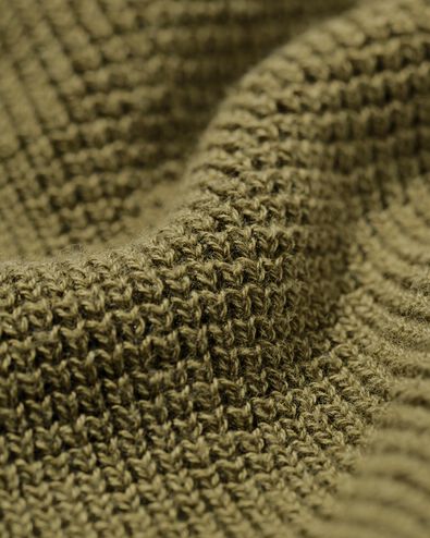 Herrenpullover Lars, Waffelstruktur mittelgr&uuml;n mittelgr&uuml;n - 2140830MIDGREEN - HEMA