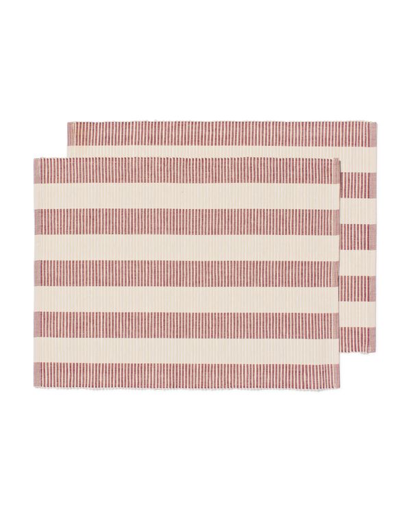 placemats 35x45cm strepen - 2 stuks - 5300132 - HEMA