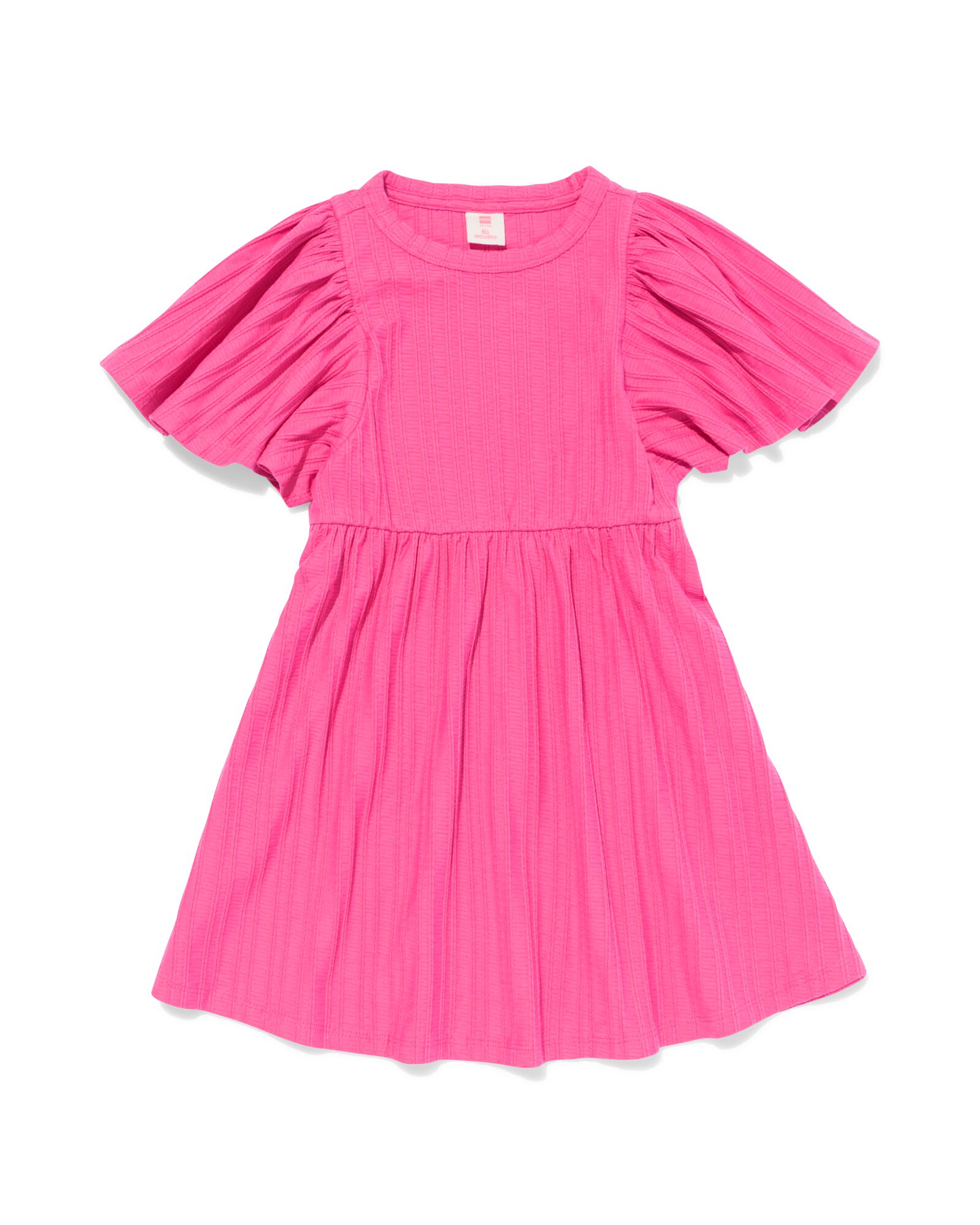 kinderjurk ribbel roze - 30812900PINK - HEMA